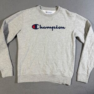 Champion Authentic Athletic Wear Gray Crew Neck Sweatshirt‎ Mens Size Small